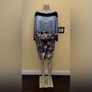 BCBGMAXAZRIA Size Medium Architecture Print Tunic Dress